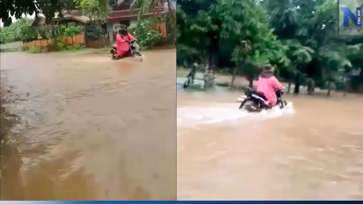 เปิดคลิป น้ำป่า "ภูลังกา" ทะลักท่วมหมู่บ้านเชิงเขา ชาวบ้านขนของแทบไม่ทัน