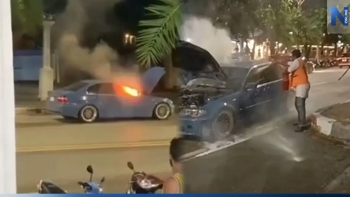 ระทึก! ไฟไหม้รถ BMW ย่านอ่าวนาง 3 ชีวิตหนีรอดหวุดหวิด ระทึก! ไฟไหม้รถ BMW ย่านอ่าวนาง 3 ชีวิตหนีรอดหวุดหวิด