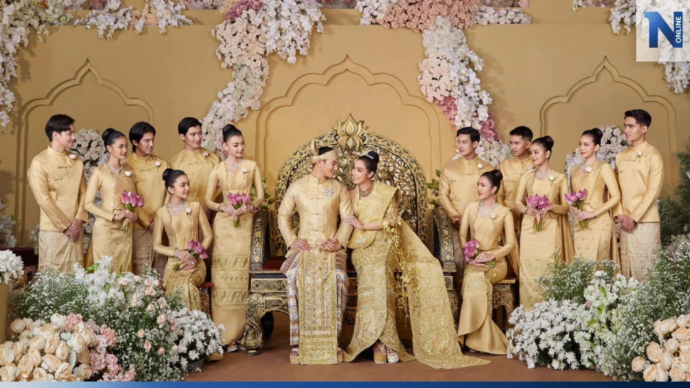 ตาลุกไม่ไหว "ไป่ ทาคน - โม เฮย์ โก" ในชุดแต่งงาน