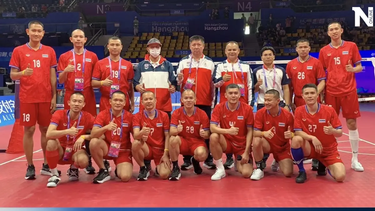 "ตะกร้อชาย" ทีมชาติไทย ทุบ มาเลเซีย ซิวทองเอเชียนเกมส์ 7 สมัยซ้อน "ตะกร้อชาย" ทีมชาติไทย ทุบ มาเลเซีย ซิวทองเอเชียนเกมส์ 7 สมัยซ้อน
