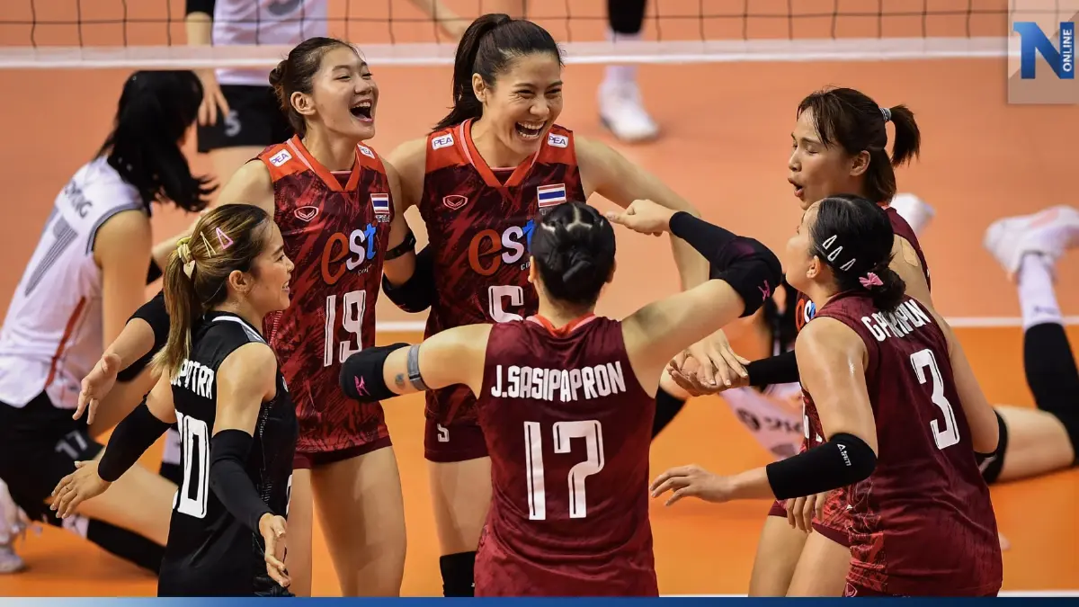 วอลเลย์บอลสาวไทย อัด เกาหลีใต้ 3-0 เซต จ่อลิ่วตัดเชือกศึกชิงแชมป์เอเชีย วอลเลย์บอลสาวไทย อัด เกาหลีใต้ 3-0 เซต จ่อลิ่วตัดเชือกศึกชิงแชมป์เอเชีย