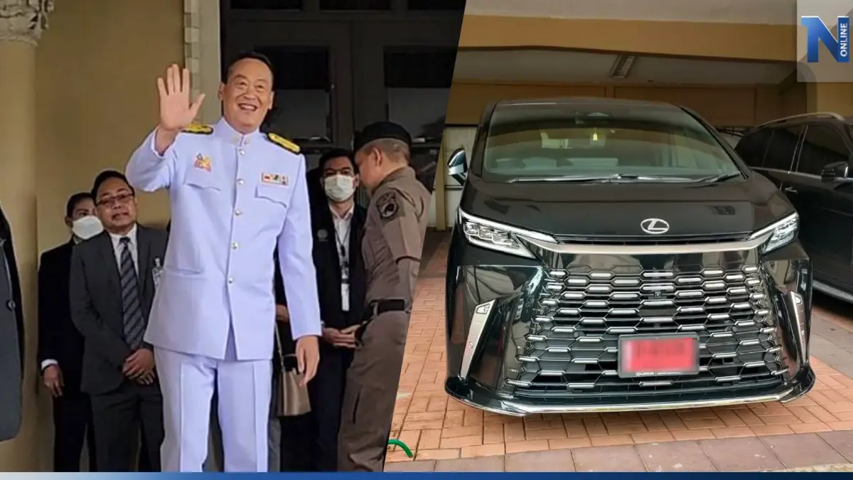 ส่องมาให้แล้ว! เลขป้ายแดง-พระเครื่องบนรถใหม่ "นายกฯเศรษฐา"