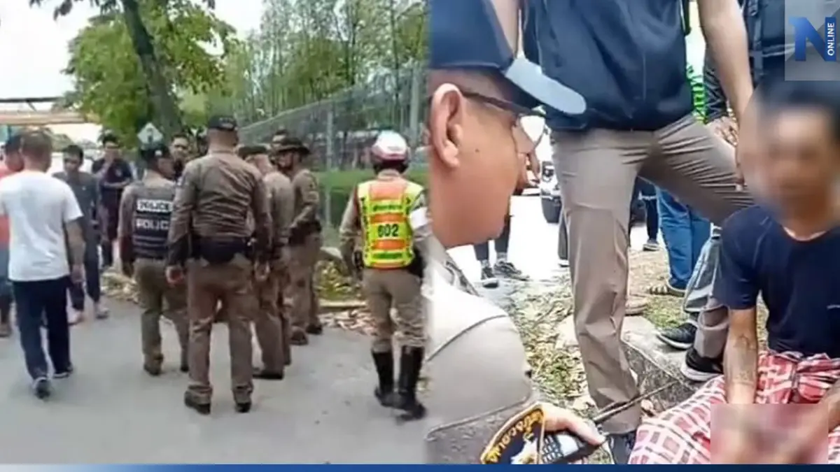 นศ.แตกตื่น หนุ่มคลั่งชิงรถสายตรวจขับหนีเข้ามหาลัย ตร.สกัดจับได้ข้างหอพัก