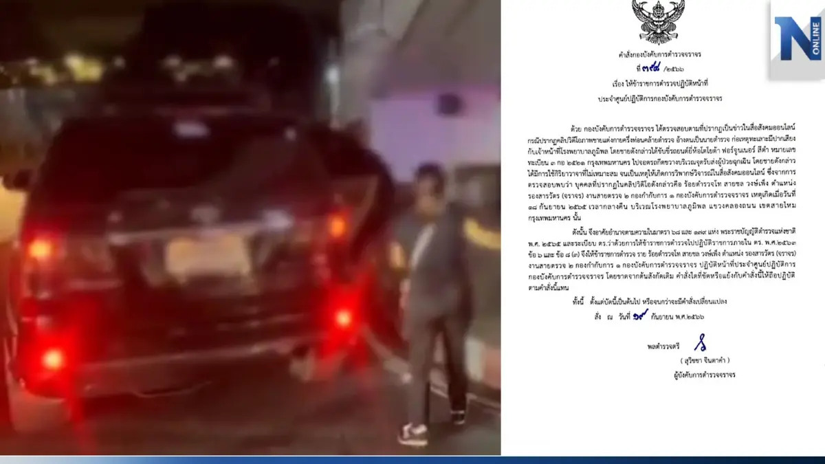 สั่งเด้ง“ร.ต.ท.”รองสารวัตรจราจร กร่าง จอดรถขวางจุดรับส่งผู้ป่วยฉุกเฉิน สั่งเด้ง“ร.ต.ท.”รองสารวัตรจราจร กร่าง จอดรถขวางจุดรับส่งผู้ป่วยฉุกเฉิน