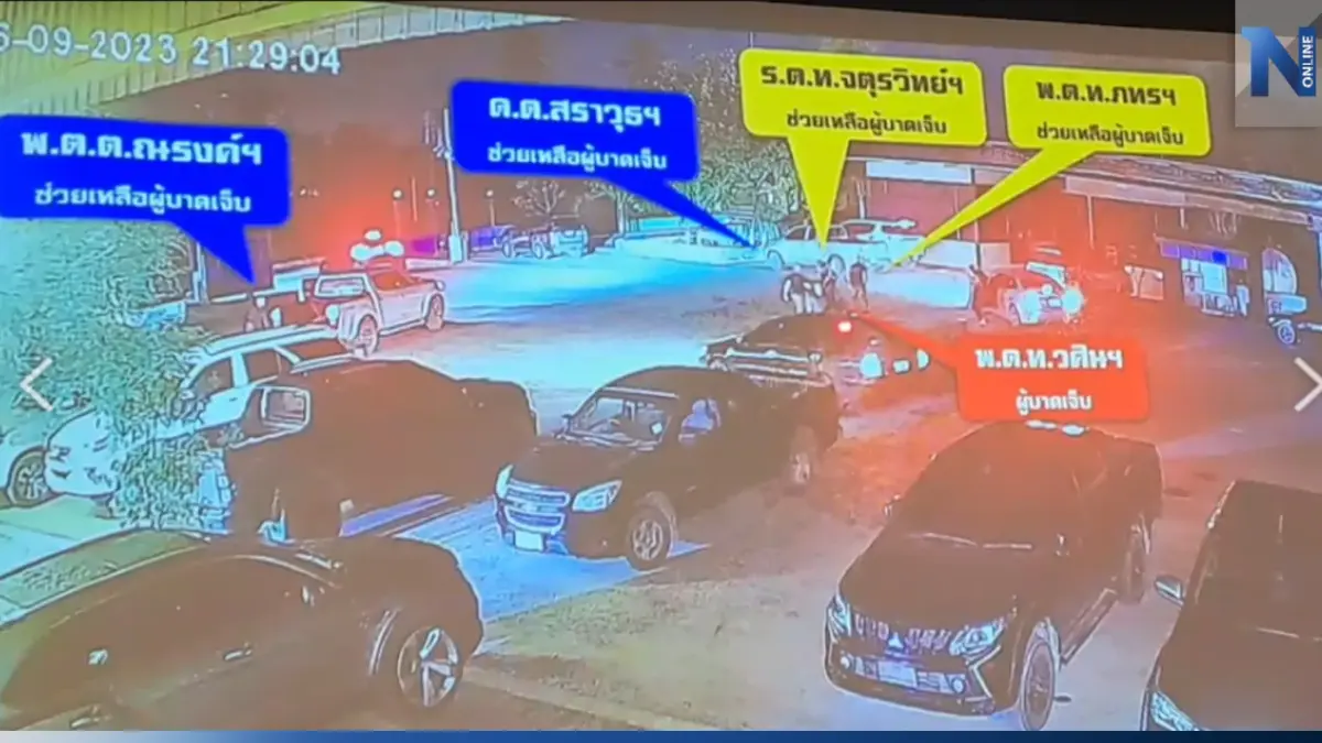 ด่วน! "บิ๊กโจ๊ก" เปิดวงจรปิดเหตุการณ์ "ยิงสารวัตรแบงค์" ที่บ้าน "กำนันนก" ด่วน! "บิ๊กโจ๊ก" เปิดวงจรปิดเหตุการณ์ "ยิงสารวัตรแบงค์" ที่บ้าน "กำนันนก"