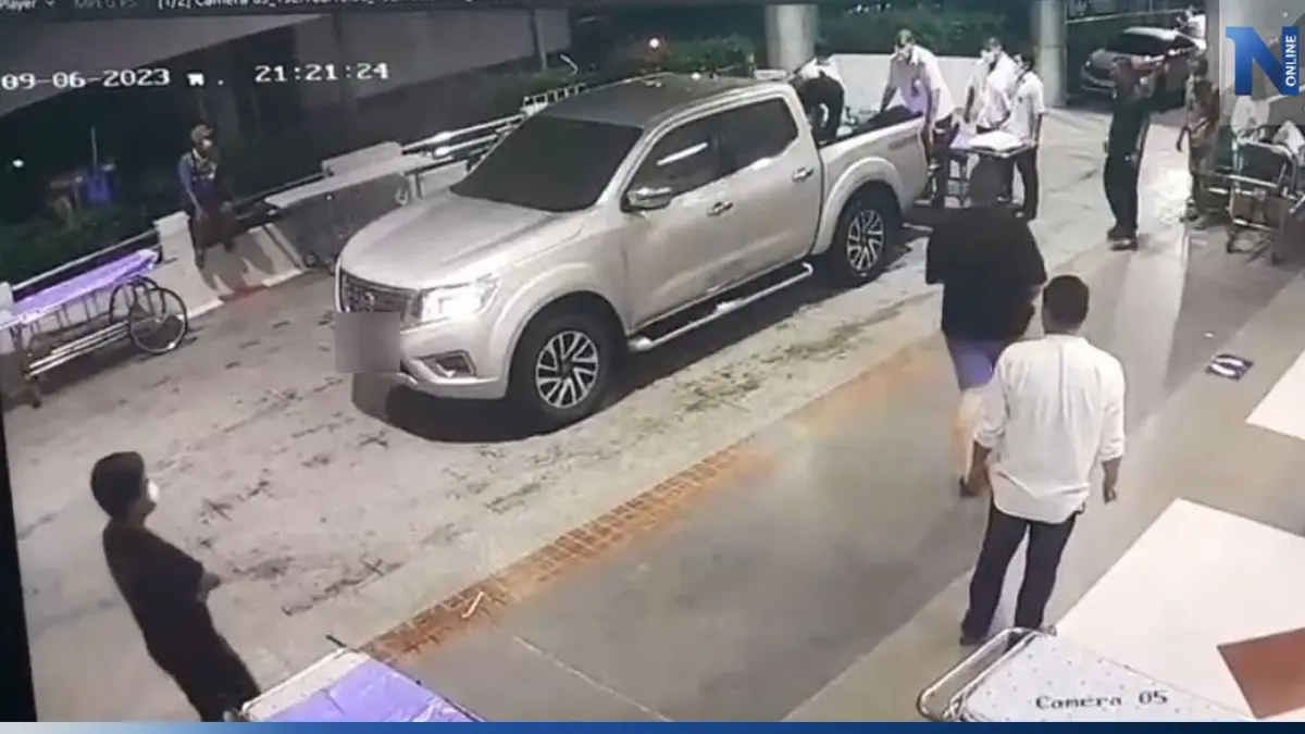 เปิดวงจรปิด 4 ตำรวจช่วยพา "พ.ต.ท.วศิน" ส่งรพ. หลังถูกนายหน่อง ยิงแขนซ้าย