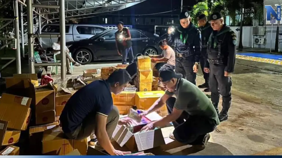 จับบุหรี่เถื่อนทะลักชายแดน "สระแก้ว" ปรับกว่า 12 ล้านบาท