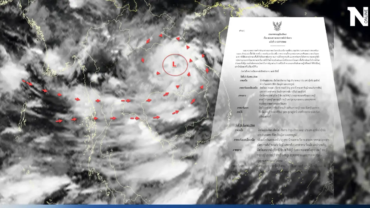 พยากรณ์อากาศวันนี้ พายุถล่มไทย กรมอุตุฯแจ้งพิกัด"ฝนตกหนักถึงหนักมาก" พยากรณ์อากาศวันนี้ พายุถล่มไทย กรมอุตุฯแจ้งพิกัด"ฝนตกหนักถึงหนักมาก"
