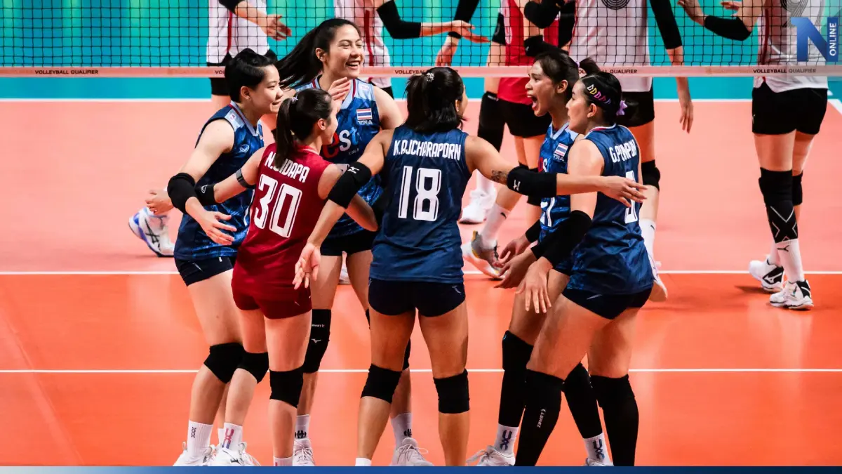 วอลเลย์บอลหญิงทีมชาติไทย อัด เกาหลีใต้ 3 เซตรวด ศึกคัด อลป.