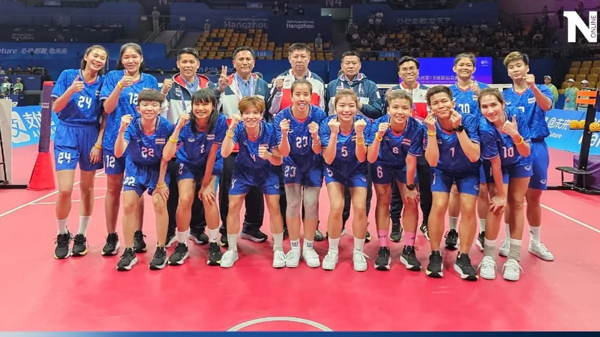 "ตะกร้อหญิง" ทีมชาติไทย อัด เกาหลีใต้ ผงาดคว้าทองเอเชียนเกมส์สมัย 6 "ตะกร้อหญิง" ทีมชาติไทย อัด เกาหลีใต้ ผงาดคว้าทองเอเชียนเกมส์สมัย 6