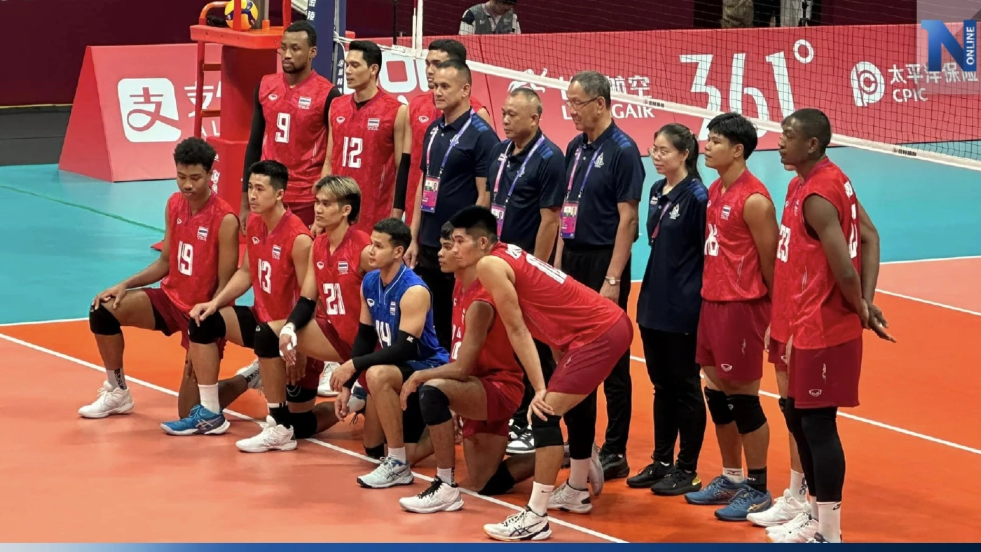 "วอลเลย์บอลชายไทย" ปะทะ กาตาร์ ศึกลูกยางเอเชียนเกมส์บ่ายนี้ เช็กสถิติ-ลิงก์ชมสด