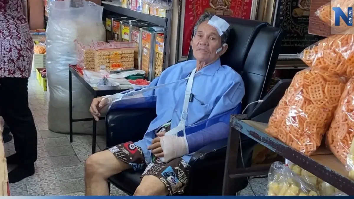 ตำรวจรวบแล้วคนร้ายฟันยับ 2 พ่อลูก ชิงทองร้านขายของฝากนครปฐม