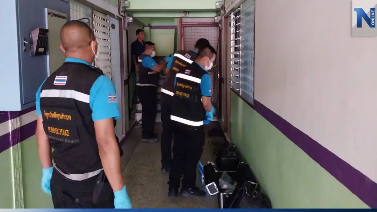 ตร.ลุยเก็บหลักฐานคดี "เอ็ม" พ่อโหดโบกปูนลูก