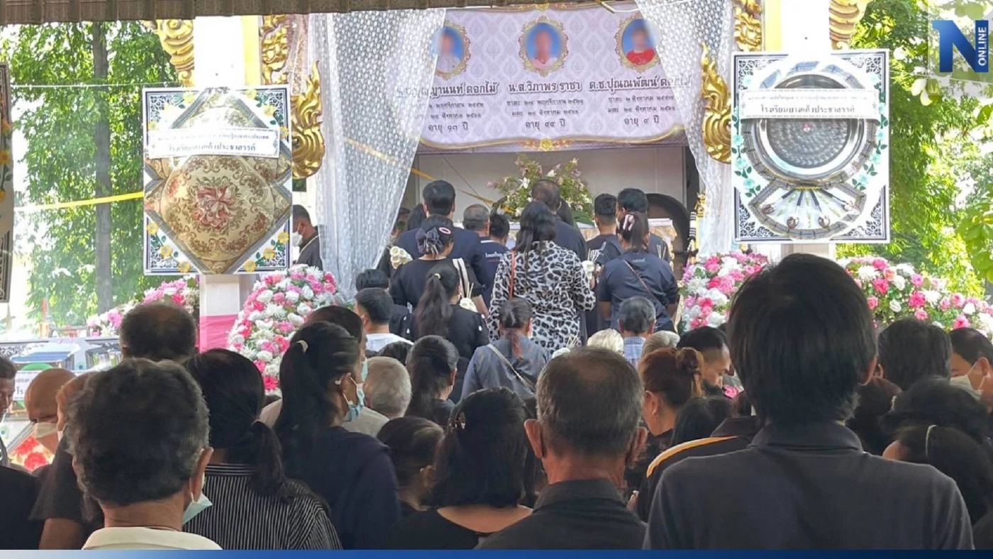 เผาแล้ว 3 แม่ลูก เหยื่อพ่อจบชีวิตยกครัว เงินบริจาคมอบให้วัดและโรงพยาบาล