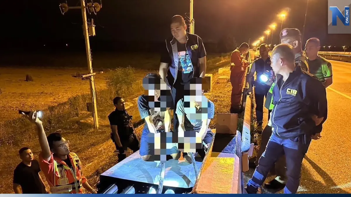 ตร.ทางหลวง รวบแก๊งตัดสายไฟมอเตอร์เวย์ ทำรัฐเสียหาย 10 ล้าน