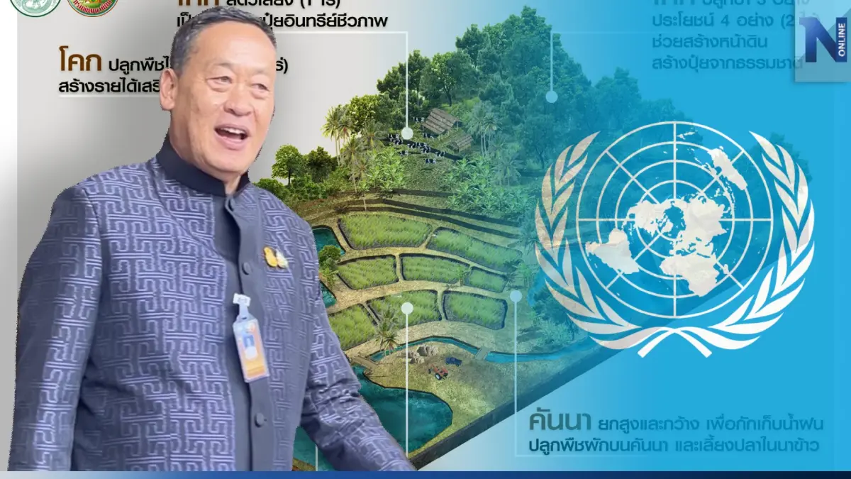 "โคกหนองนาโมเดล" ความภาคภูมิใจของคนไทย ที่ "นายกฯ เศรษฐา" โชว์เวที UN "โคกหนองนาโมเดล" ความภาคภูมิใจของคนไทย ที่ "นายกฯ เศรษฐา" โชว์เวที UN