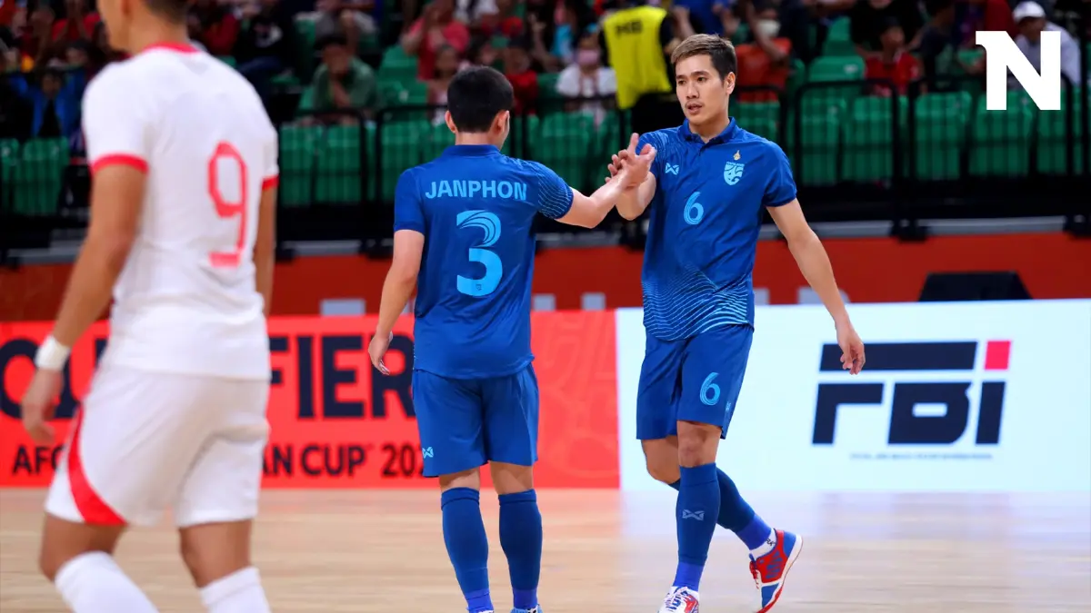 ฟุตซอลไทย ไล่ถลุง ฮ่องกง 6-0 ศึกคัดเอเชียนัด 2