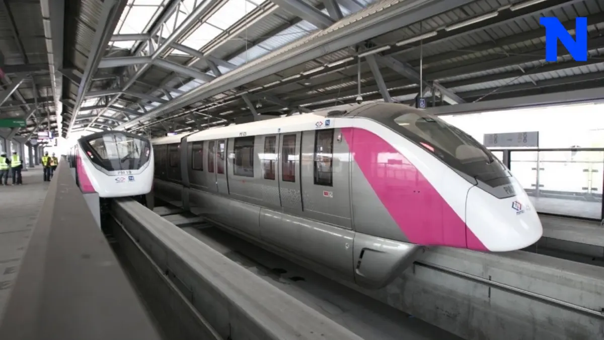 ไม่นานเกินรอ ! รถไฟฟ้าสายสีชมพู เร่งเปิดบริการธ.ค.นี้ ไม่นานเกินรอ ! รถไฟฟ้าสายสีชมพู เร่งเปิดบริการธ.ค.นี้