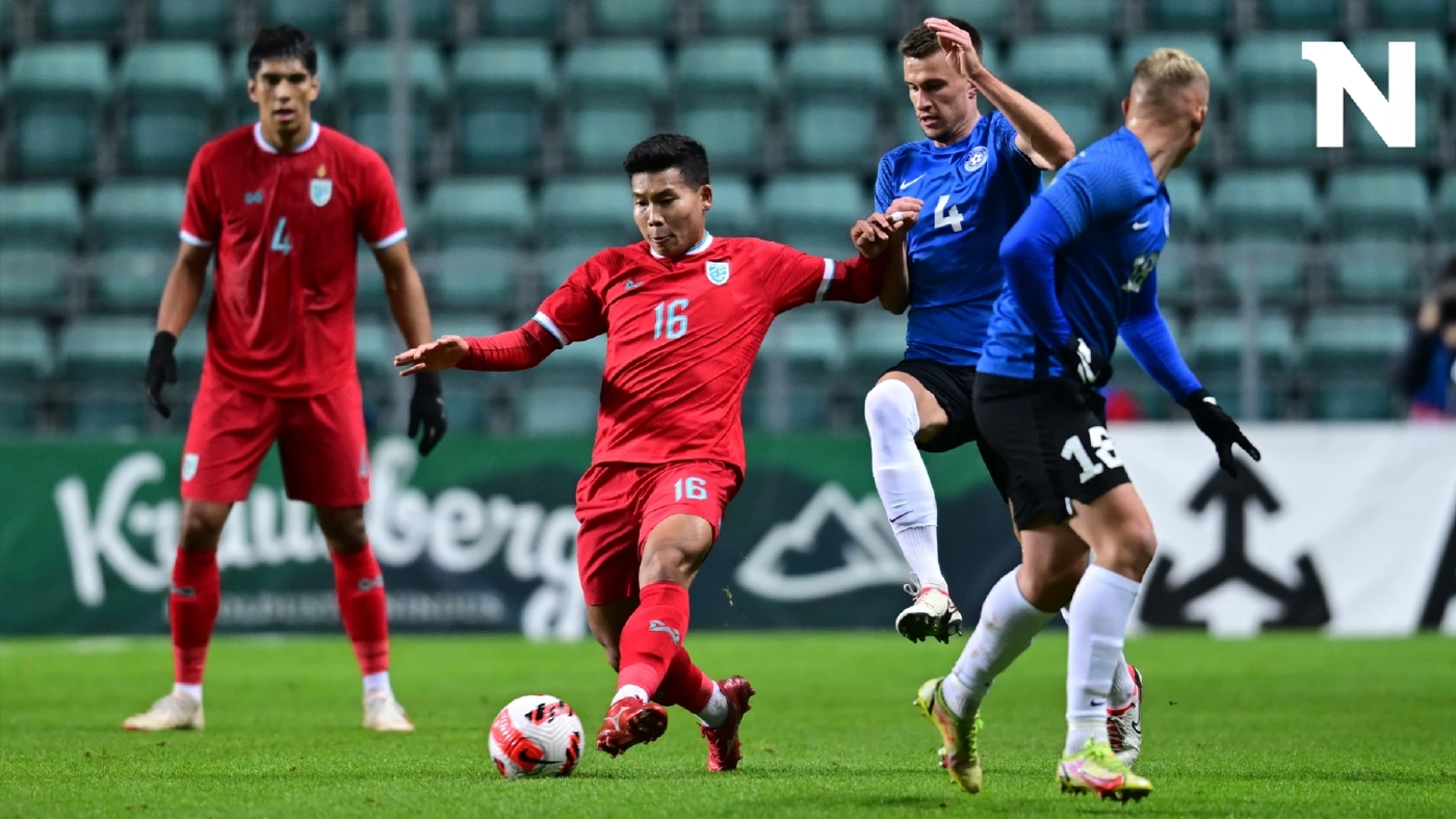 "ทีมชาติไทย" ไล่ตีเสมอ เอสโตเนีย 1-1 ส่งท้ายทัวร์ยุโรปฟีฟ่าเดย์