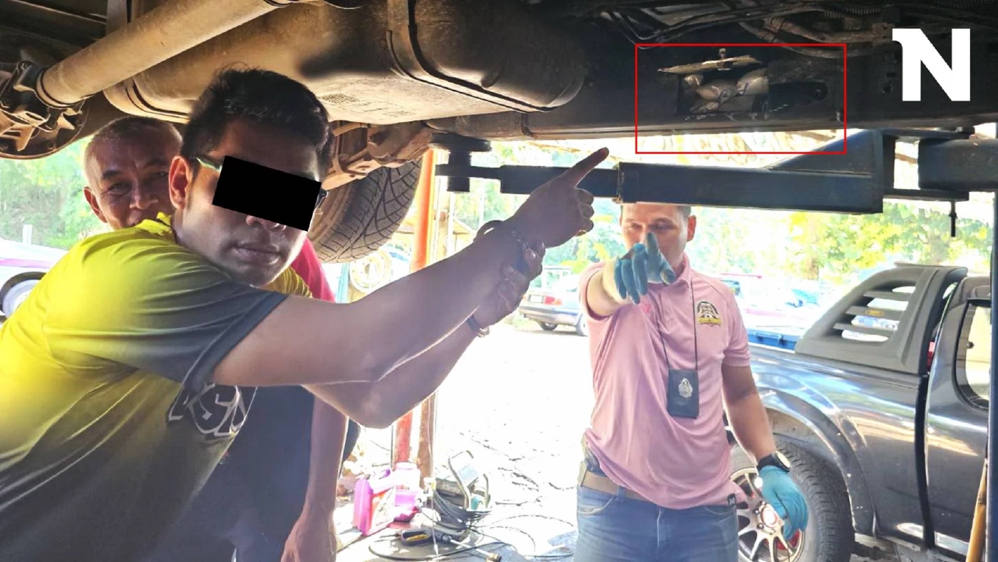 จับหนุ่มหัวใส แปลงคัสซีรถกระบะซุกไอซ์ 5 กก.