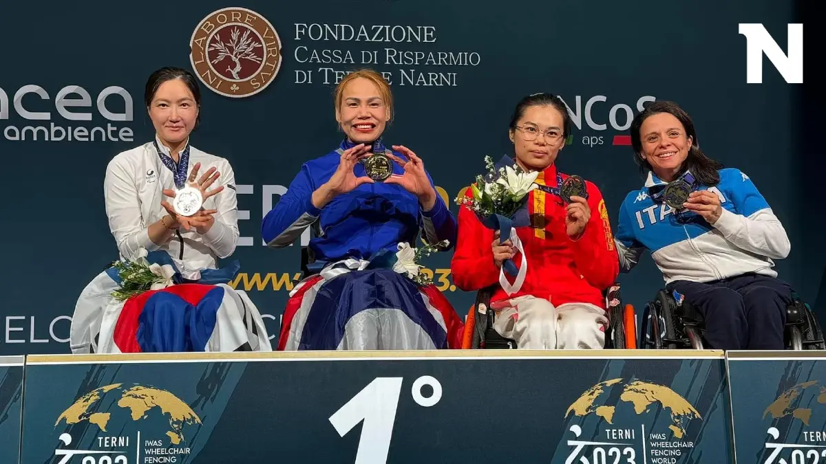 "สายสุนีย์" ปราบสาวโสมขาวซิวทองศึกวีลแชร์ฟันดาบโลก "สายสุนีย์" ปราบสาวโสมขาวซิวทองศึกวีลแชร์ฟันดาบโลก