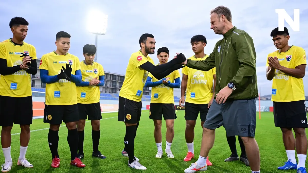 ทีมชาติไทย ซ้อมครั้งแรกหลังถึงจอร์เจีย "มาโน่" หวังทีมเร่งปรับตัวได้เร็ว ทีมชาติไทย ซ้อมครั้งแรกหลังถึงจอร์เจีย "มาโน่" หวังทีมเร่งปรับตัวได้เร็ว