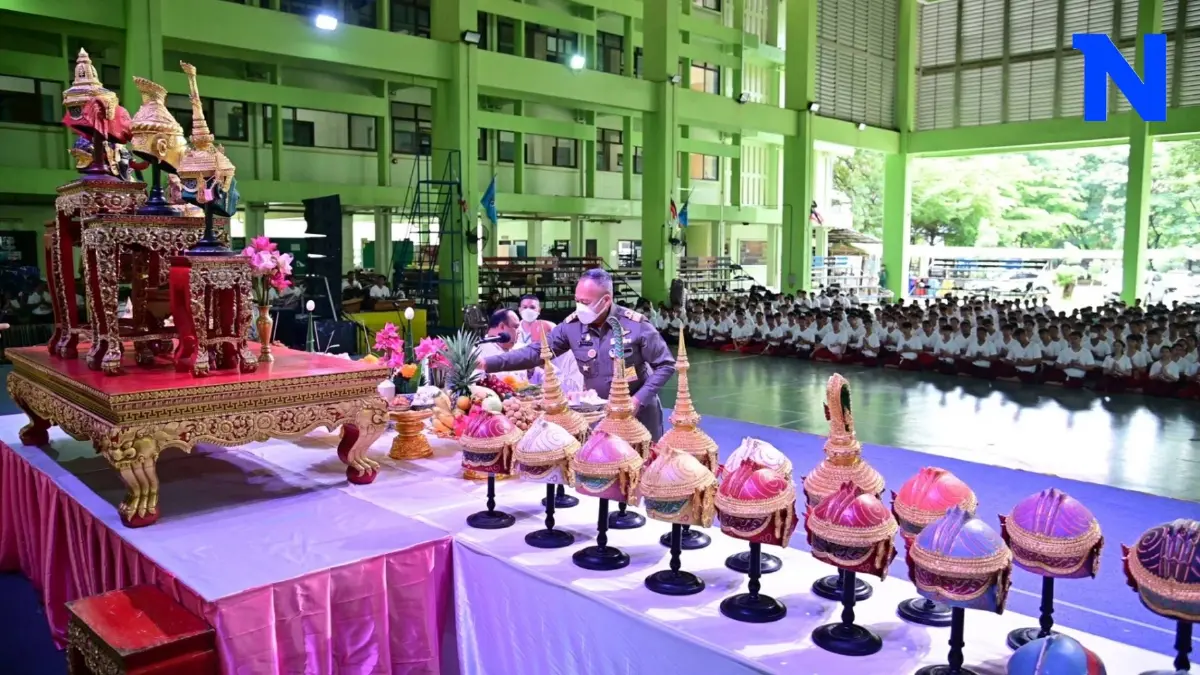 พิธีคำนับครู โขนมูลนิธิส่งเสริมศิลปาชีพฯ ตอน "กุมภกรรณทดน้ำ"