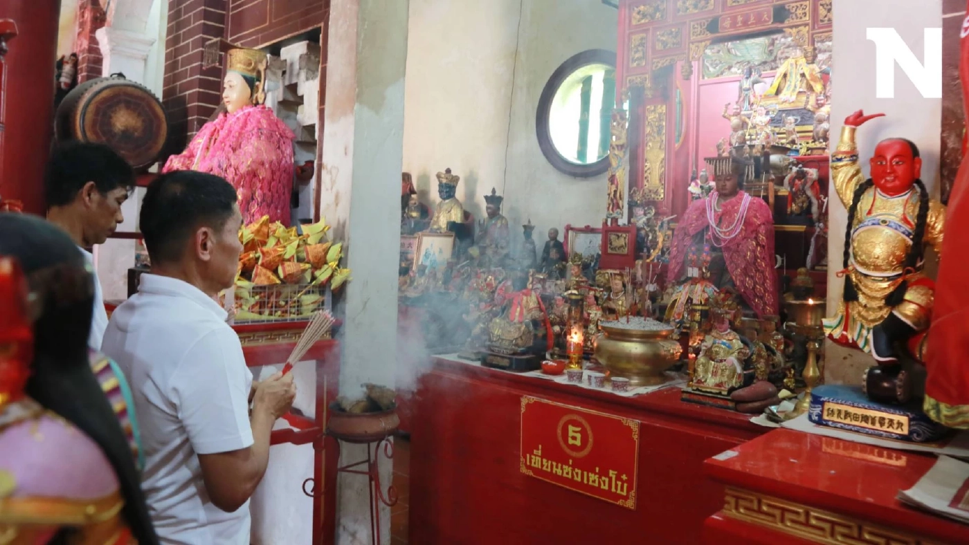 แห่ไหว้ขอพร "ศาลเจ้าแม่ม่าจ้อโป๋" เสริมสิริมงคล ช่วงเทศกาลถือศีลกินผัก
