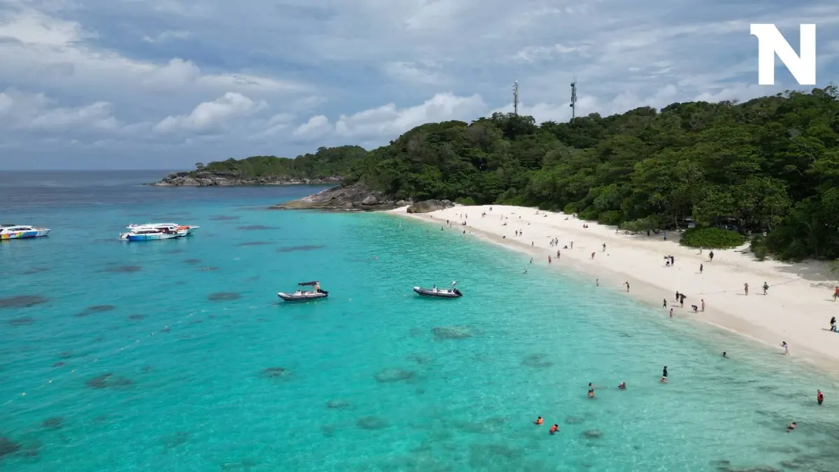 สวยสมชื่อ! "หาดเจ้าหญิง" หาดทรายขาว น้ำทะเลใส ที่เกาะเมียง หมู่เกาะสิมิลัน (คลิป) สวยสมชื่อ! "หาดเจ้าหญิง" หาดทรายขาว น้ำทะเลใส ที่เกาะเมียง หมู่เกาะสิมิลัน (คลิป)
