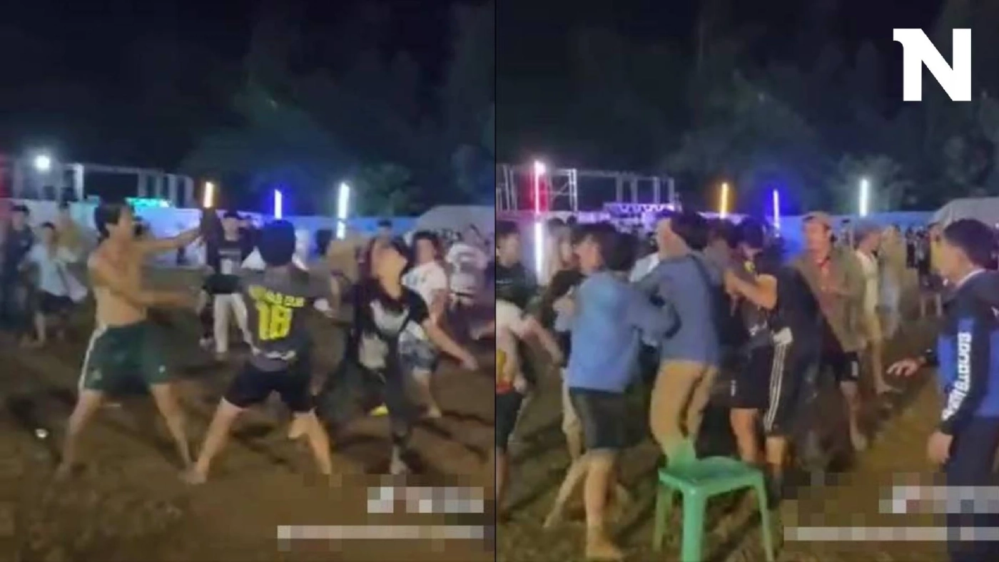 เที่ยวไงให้เป็นตำนาน! "โจ๋ม้ง" ตีกันยับ กลางงานบุญกินข้าวใหม่ (มีคลิป)