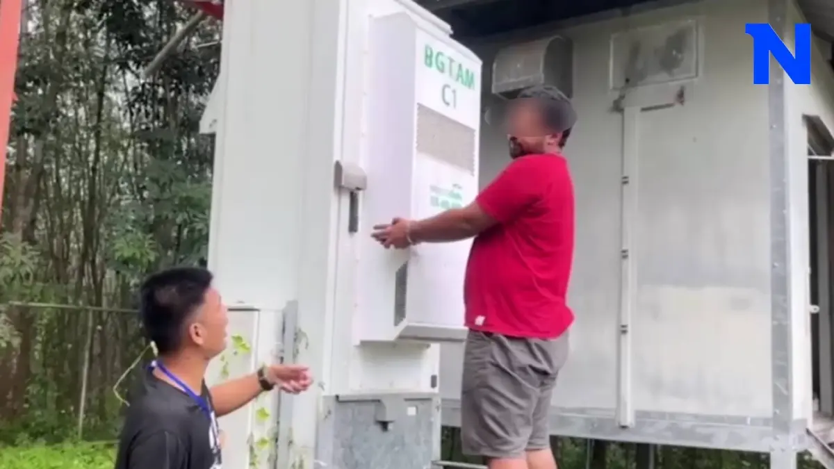 รวบหนุ่มแสบ ย่องขโมยแบตเตอรี่เสาโทรศัพท์ เสียหายครึ่งล้าน รวบหนุ่มแสบ ย่องขโมยแบตเตอรี่เสาโทรศัพท์ เสียหายครึ่งล้าน