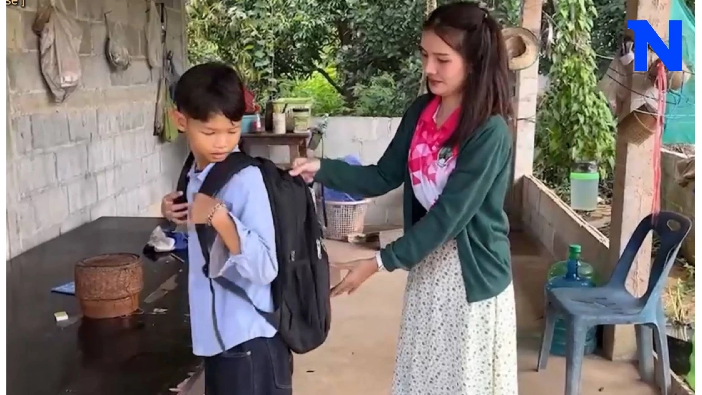 เปิดใจครูน้อง ซื้อกระเป๋าใหม่ให้ลูกศิษย์ ชีวิตสุดสงสาร อยู่ลำพังย่าหลาน