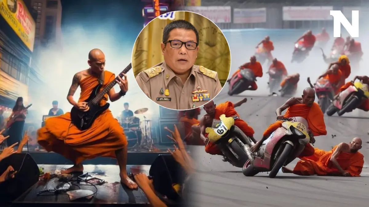 สำนักพุทธ ประสาน ตร.ไซเบอร์ จัดการคนใช้ AI ทำภาพเสื่อม พระเล่นกีตาร์-แข่ง จยย.