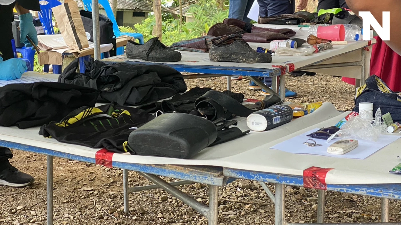 เปิดของกลาง ยึดจากที่พัก“เสี่ยแป้ง” จุดปะทะเดือด อาหาร-อาวุธสงครามเพียบ