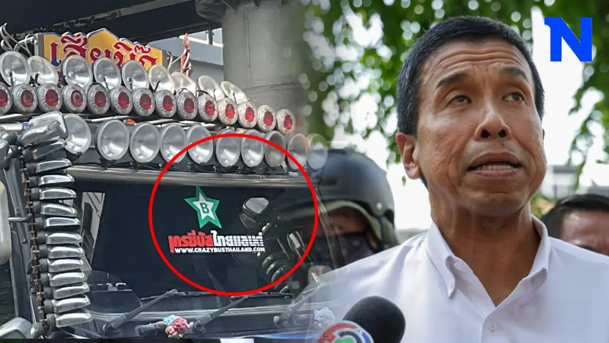"ชัชชาติ" ชง ตร.สอบปม "ส่วย" หลังเจอสติกเกอร์ปริศนาบนสิบล้อทำถนนยุบ
