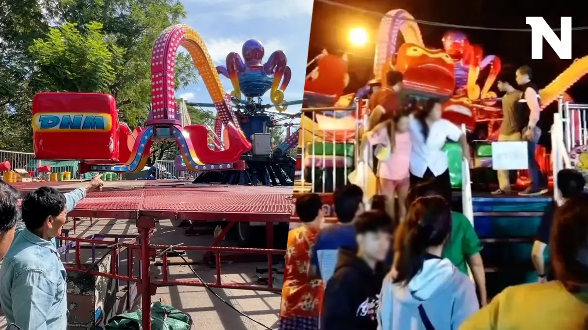 หวิดสยอง เครื่องเล่น"ปลาหมึกยักษ์"เพลาหัก บาดเจ็บ 3 ราย พบเหตุซ้ำรอบ 1 เดือน