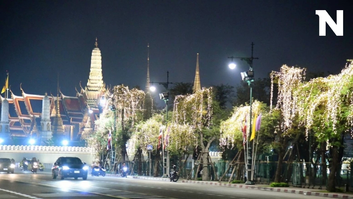 ผู้ว่าการ MEA ลงพื้นที่ตรวจการติดตั้งไฟประดับปีใหม่ ถนนราชดำเนิน