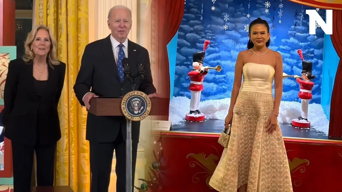 "ป่าน ณิชาภัทร" ดันผ้าไทยเป็นซอฟต์พาวเวอร์ใส่เฉิดฉายที่ทำเนียบขาว