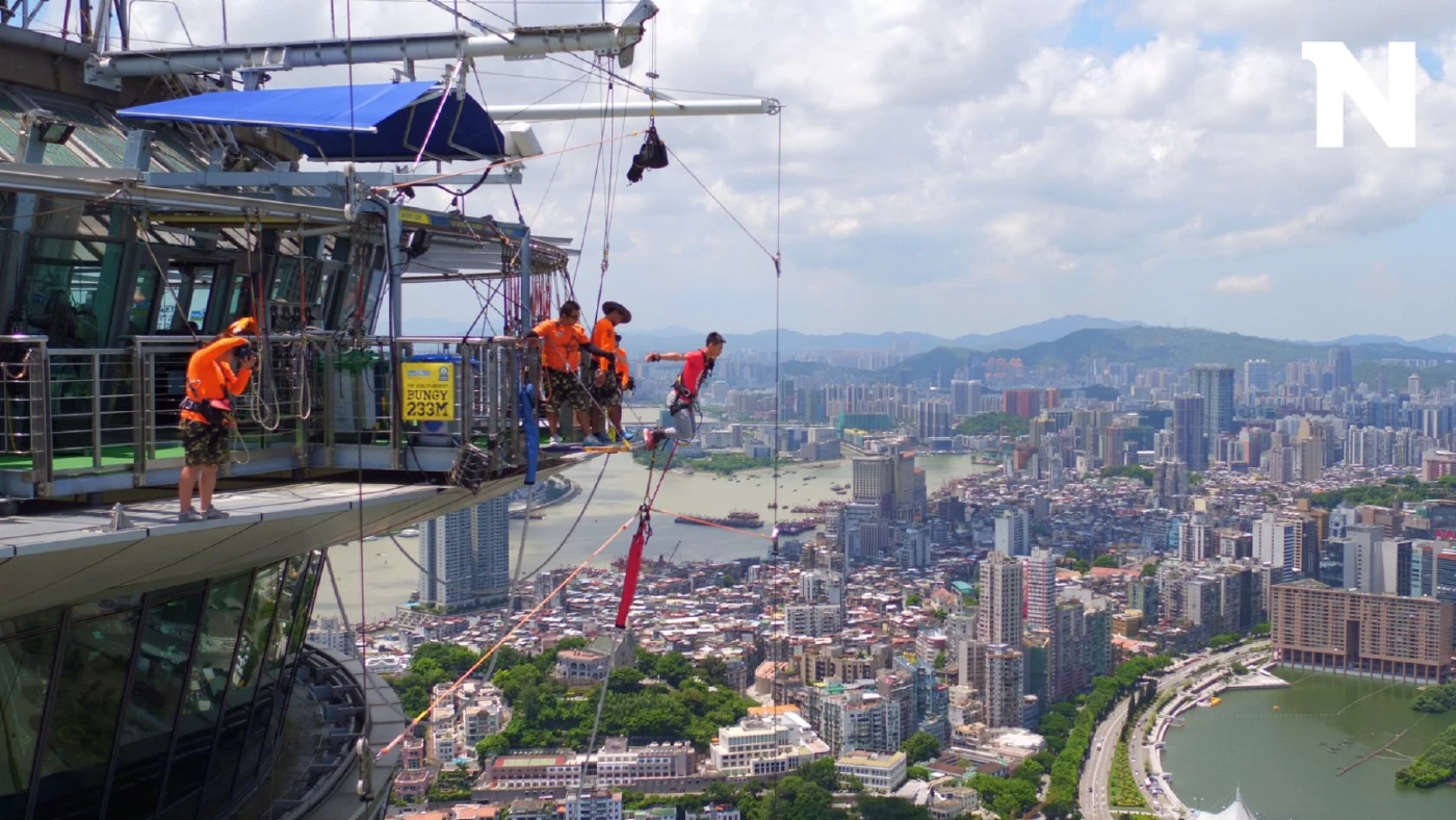 นักท่องเที่ยวญี่ปุ่นกระโดด 'บันจี้จัมพ์' ที่มาเก๊า เสียชีวิต