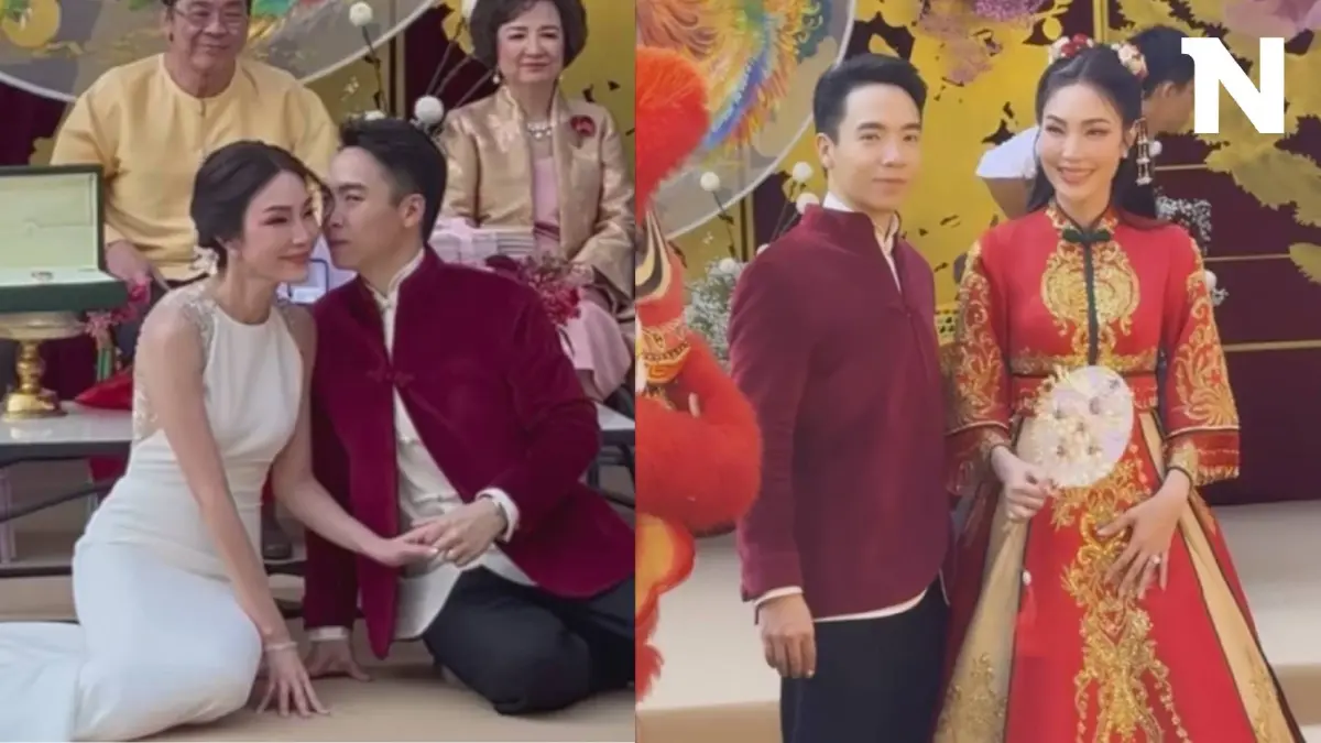 แต่งแล้วจ้า "เมย์ พิชญ์นาฏ-บิ๊ก อัครวัชร" แอบเห็นอดีตคู่รัก "อั้ม-พก" ในงาน