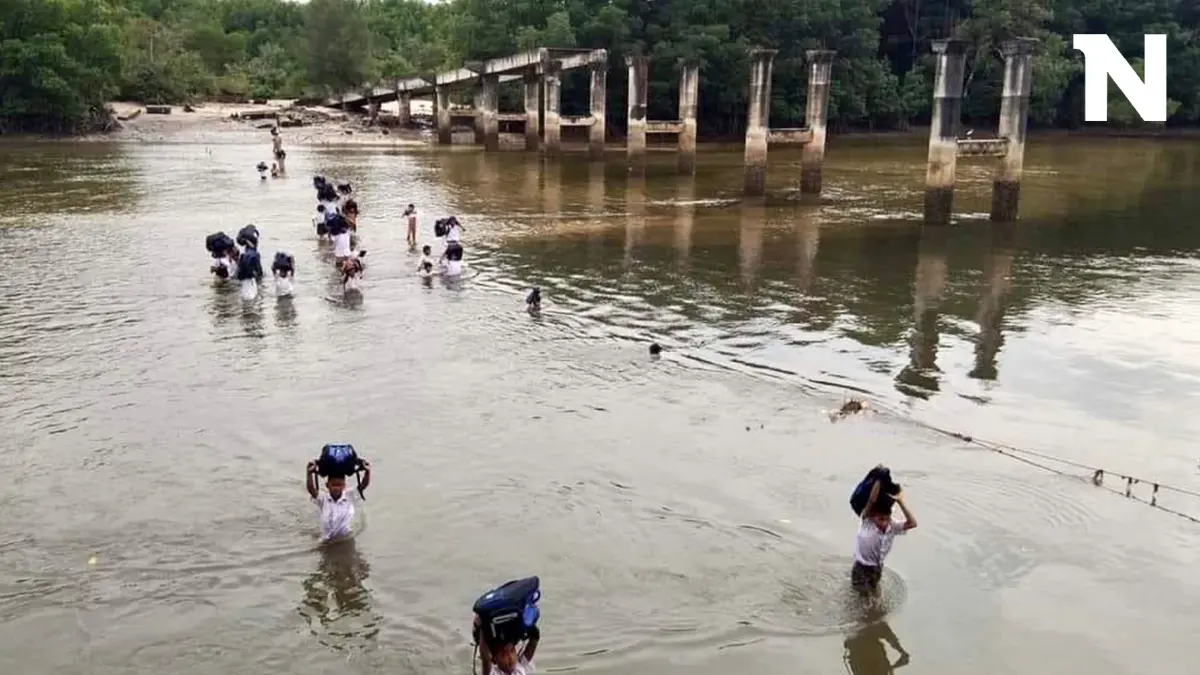 มหาดไทย แจง ภาพสลด นักเรียนชาวมอร์แกน ลุยน้ำไปเรียน จ่อนำปัญหาเข้า ครม.สัญจร