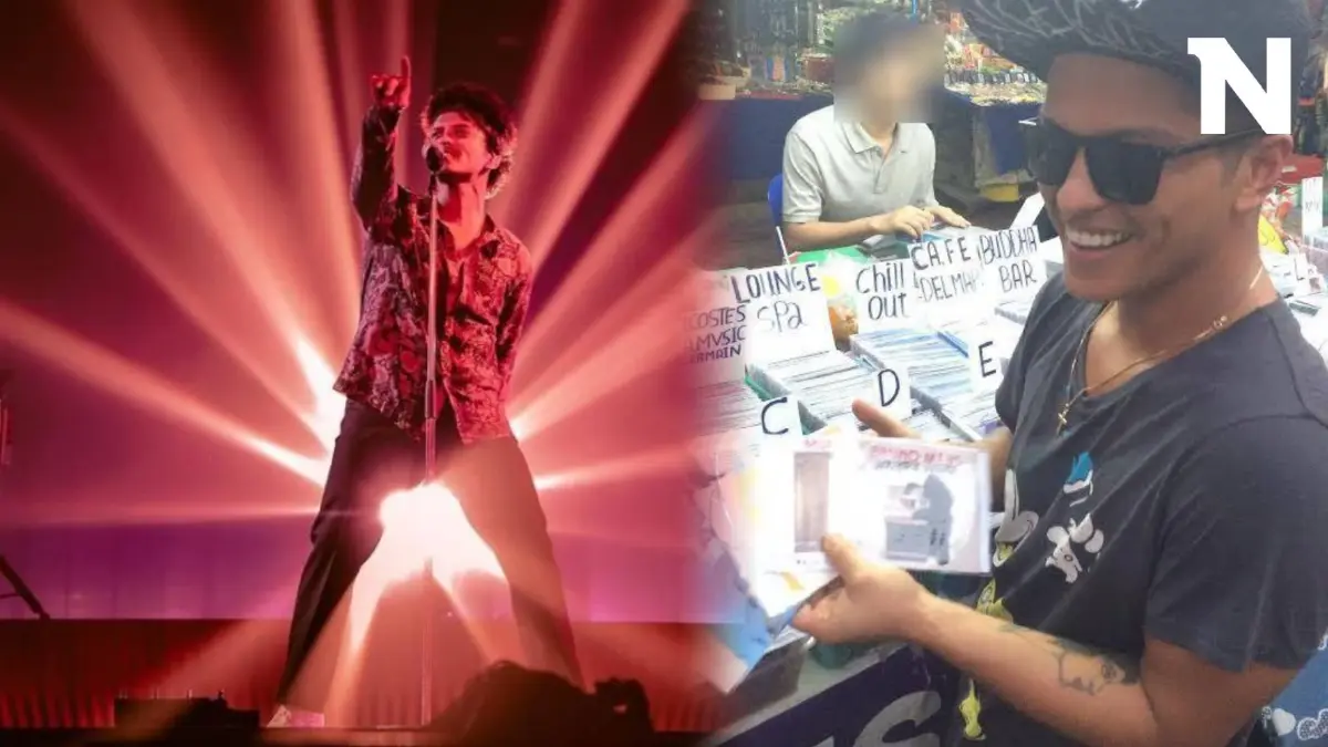 มารอบนี้จะเจออะไร? ชาวเน็ตแชร์ภาพเก่า "บรูโน มาร์ส" เจอแผ่นผีตัวเองในเมืองไทย