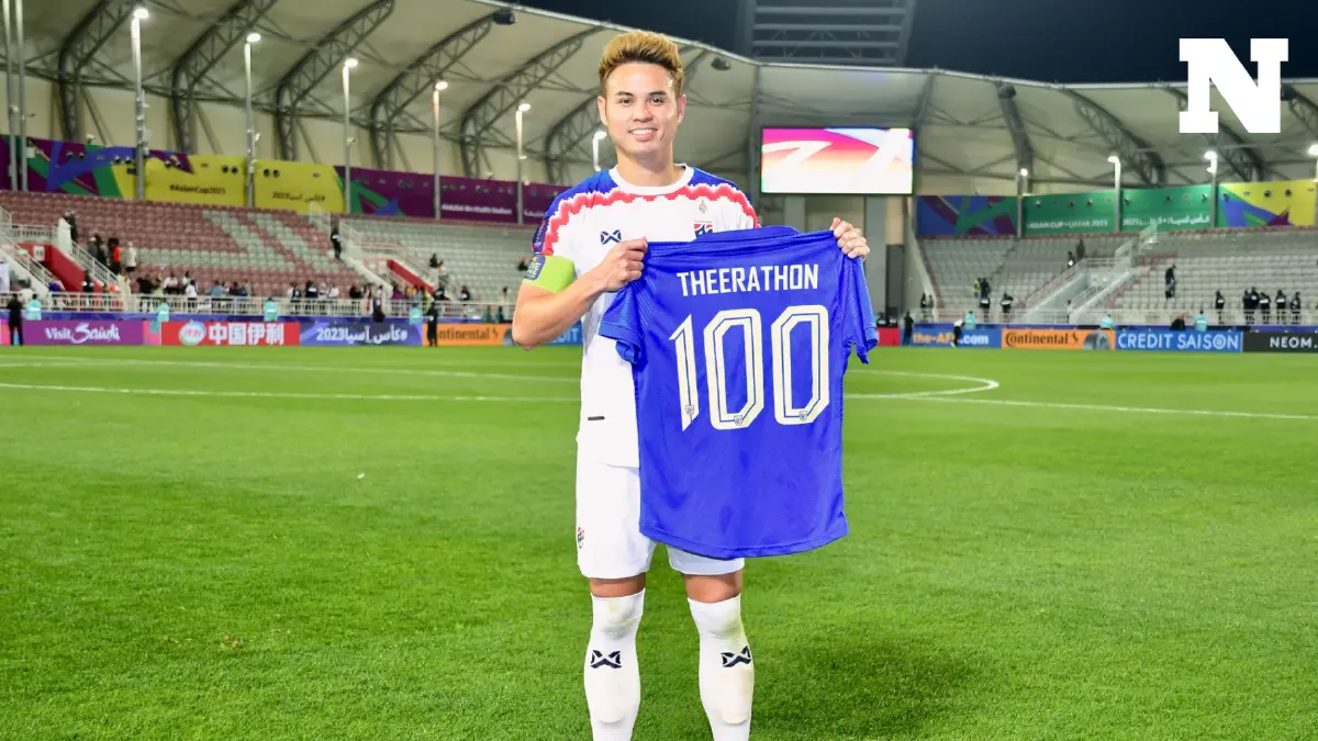 "ธีราทร" ฉลองติดทีมชาติ 100 นัด ย้ำเป้าหมายไม่หยุดแค่นี้