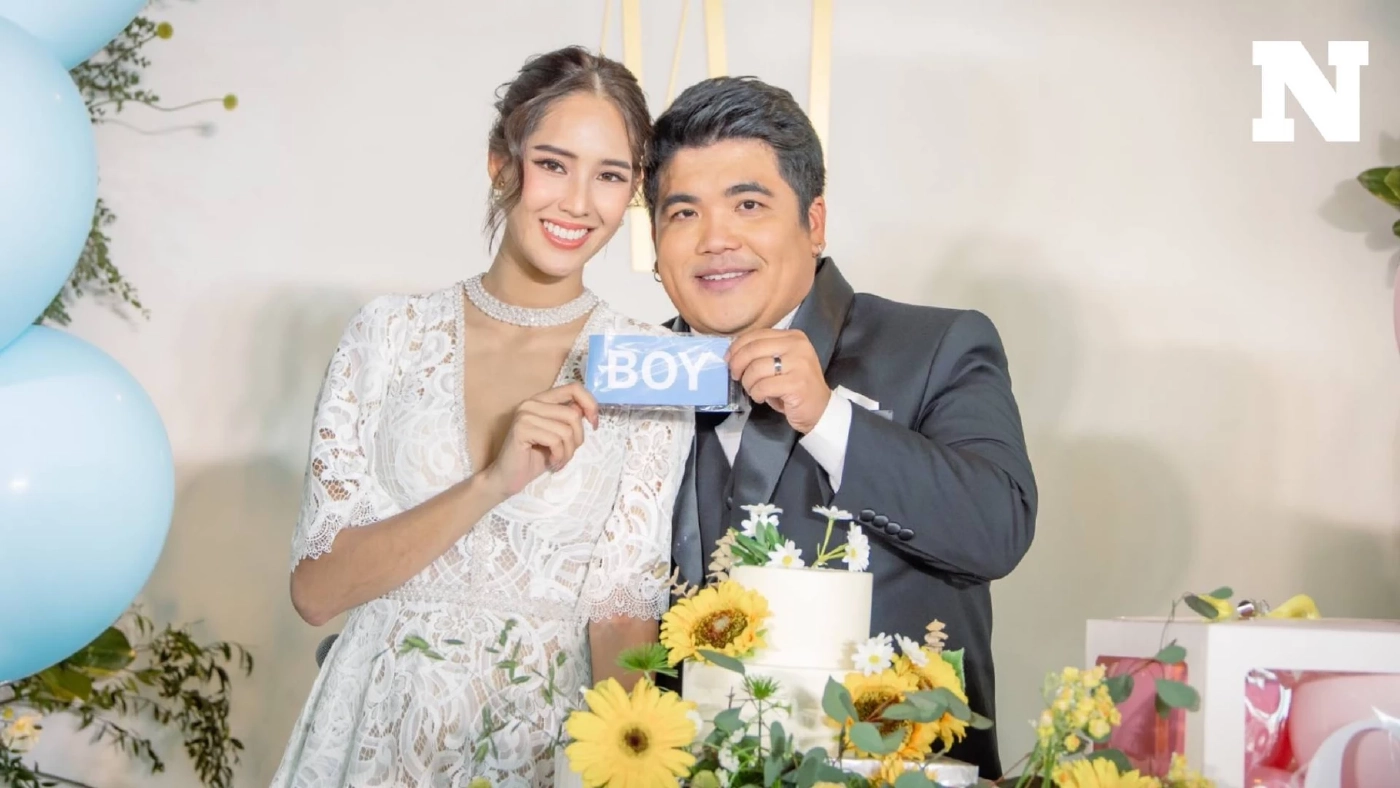 "แจ็ค แฟนฉัน" ควง "ใบหม่อน กิตติยา" แต่งงานวันวาเลนไทน์ พร้อมเฉลยเพศลูก