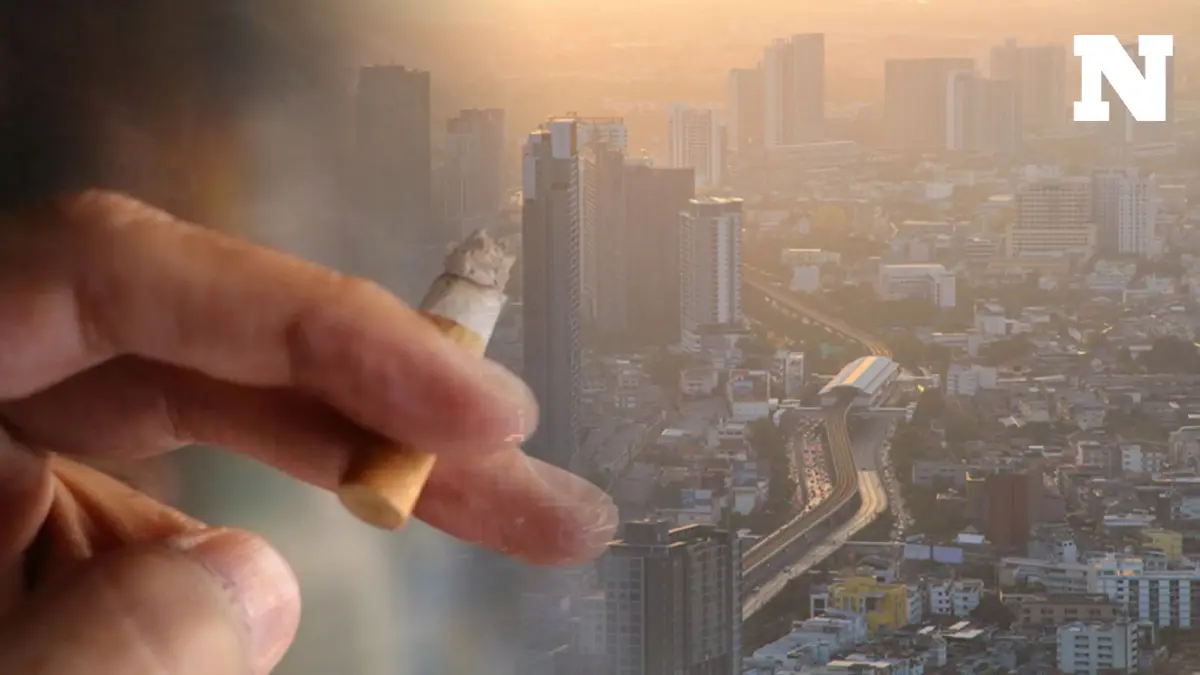 รู้หรือไม่ ปี 2023 คนกรุงสูดดมฝุ่นพิษ PM2.5 เทียบเท่าการสูบบุหรี่ 1,379 มวน