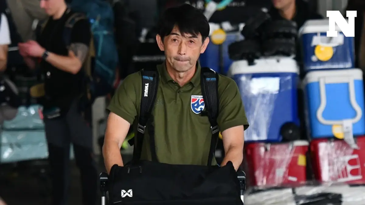 "ช้างศึก" เดินทางถึงไทย "อิชิอิ" เผยเตรียมเช็กฟอร์มเกาหลีใต้