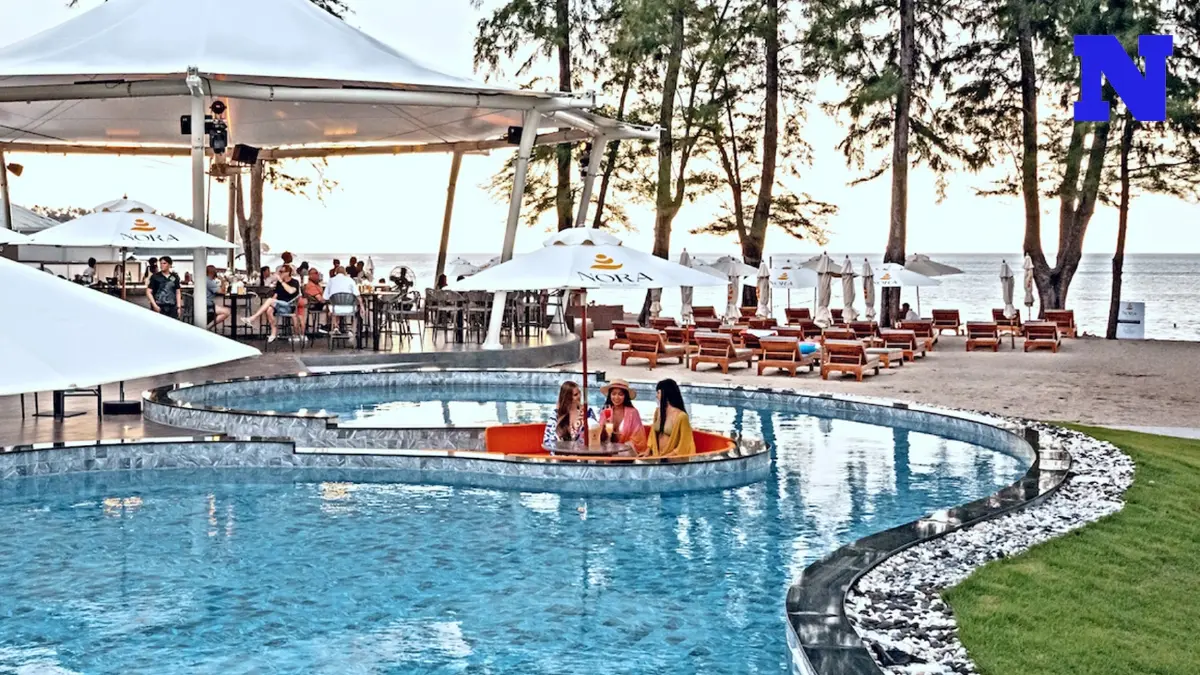 พาไปนั่งชิล มองวิวทะเล ดื่มด่ำความสุขกันให้ฉ่ำใจที่ "Nora Beach Club"