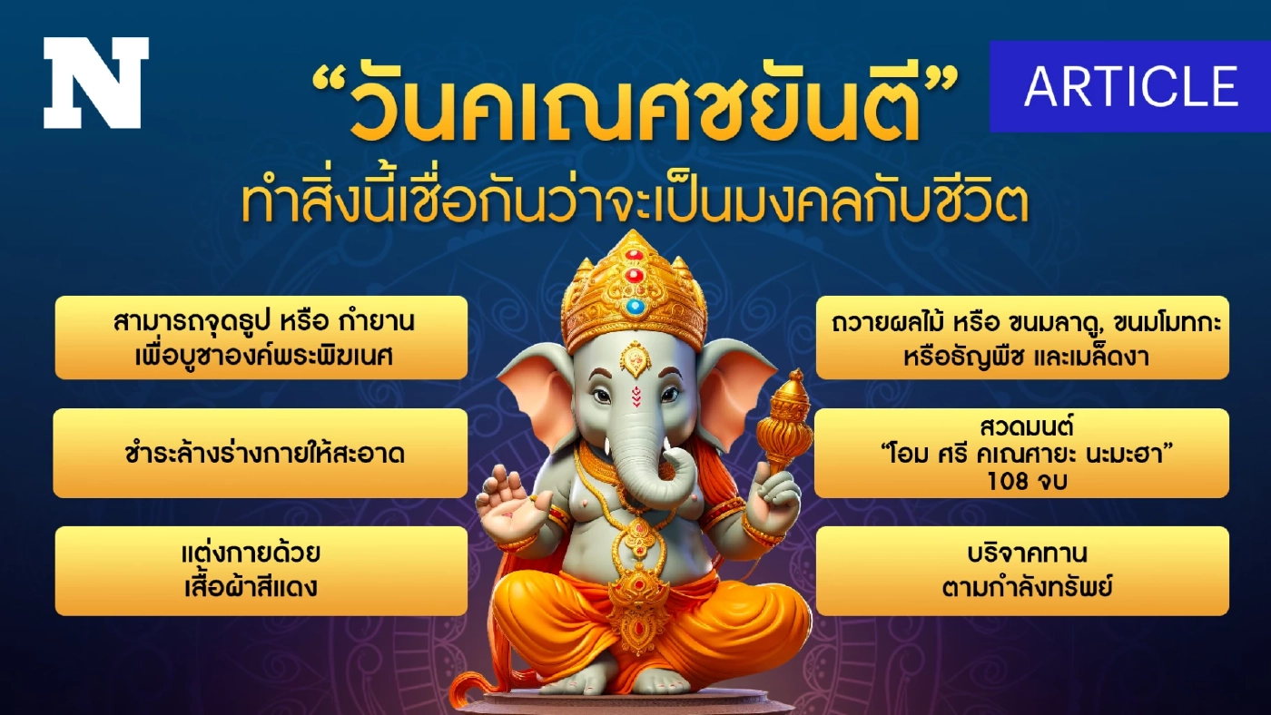 "พระพิฆเนศ" เทพแห่งความสำเร็จ และ "วันคเณศชยันตี" คืออะไร