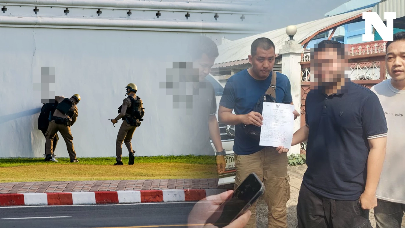 ตร.บุกจับสื่อ ที่ไปทำข่าวพ่นสีกำแพงวัดพระแก้ว ฐานสนับสนุนก่อเหตุ