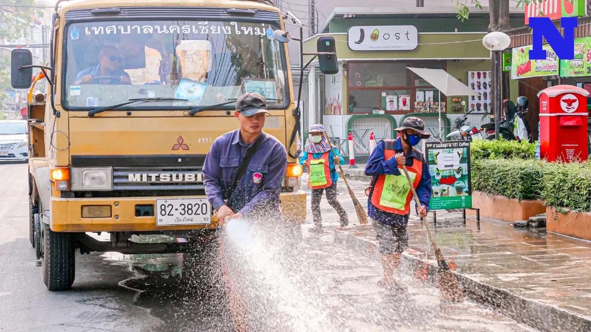 เชียงใหม่ ร่วมใจ Big Cleaning - Work from Home หวังลดฝุ่นดึงคนเที่ยวสงกรานต์